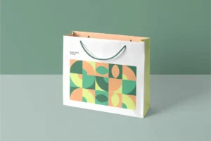 Desain Mockup Paper Shopping Bag